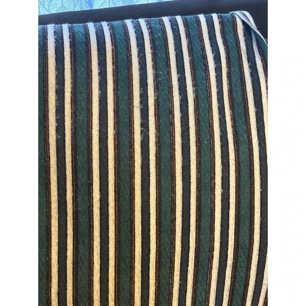 Acrylic striped blanket vintage mallard duck hunting twin satin binding